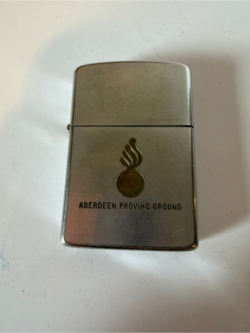 Vintage Aberdeen Proving Ground 1954-1955 Military Zippo Lighter 
OFFERS WELCOME